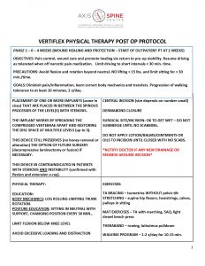 protocol vertiflex